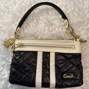 Coach Poppy Black and White